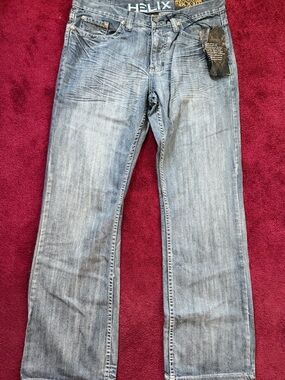 Helix Men’s Relaxed Fit Bootcut Jeans men’s 34x32 Brand New with Tags
